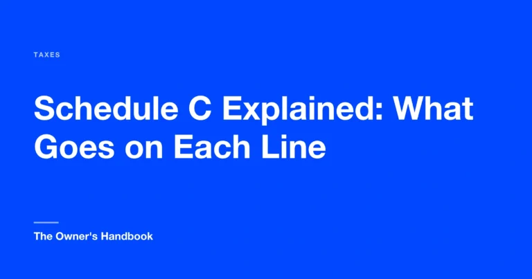 Schedule C Explained: What Goes on Each Line