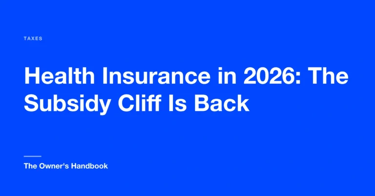 Health Insurance in 2026: The Subsidy Cliff Is
