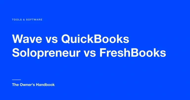 Wave vs QuickBooks Solopreneur vs FreshBooks