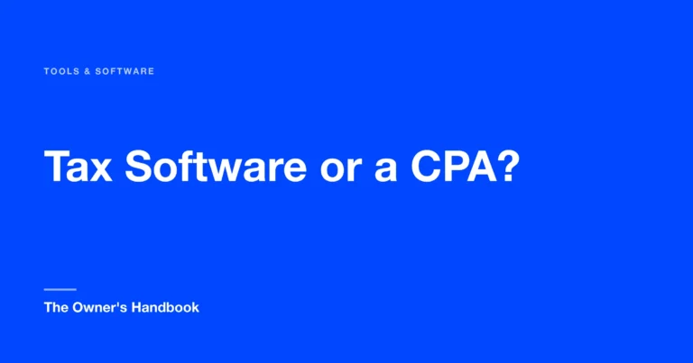 Tax Software or a CPA?