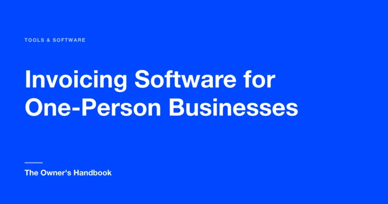 Invoicing Software for One-Person Businesses