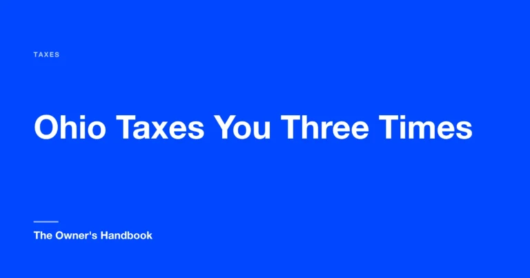 Ohio Taxes You Three Times. Most Freelancers Find Out Late.