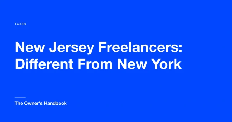New Jersey Freelancers: The Rules Are Different From New York's
