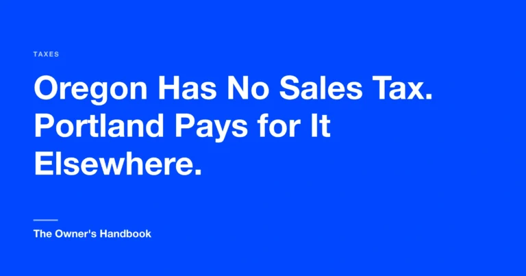 Oregon Has No Sales Tax. Portland Freelancers Pay for It Elsewhere.