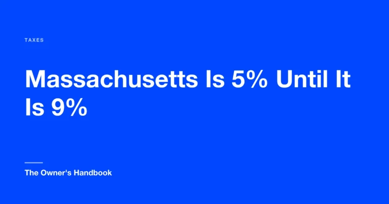 Massachusetts Is 5% Until It Is 9%