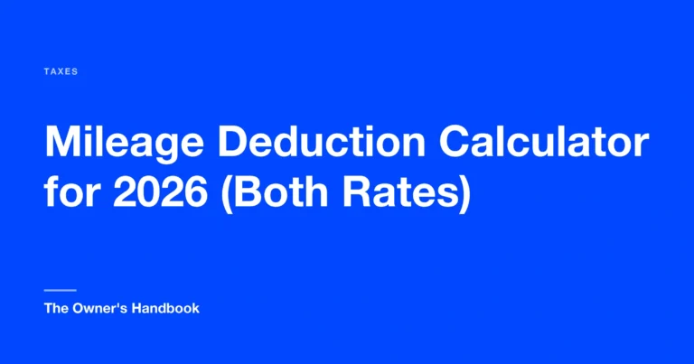 Mileage Deduction Calculator for 2026 (Both Rates)