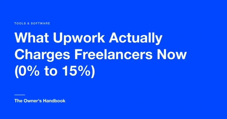 What Upwork Actually Charges Freelancers Now (0% to 15%)